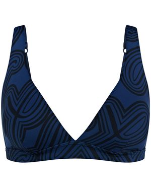 Triumph Bustier-Bikini-Top Flex Smart Summer Plunge - Blau