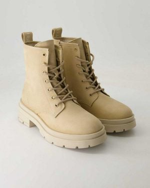 ZAHIRA A8235-11 Schnürstiefelette Obermaterial: Leder - Natur