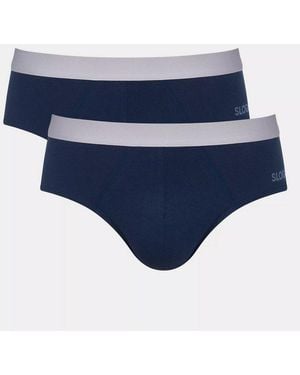Sloggi Slip Go Abc 2.0 Brief 2P (2Er Pack) Moderne Bequeme Basics - Blau