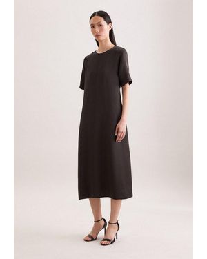 Seidensticker Blusenkleid 1/2 Rundhals Uni - Natur