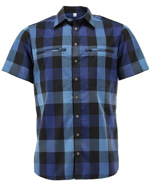 Tom Collins Kurzarmhemd Gniki Regular Fit - Blau