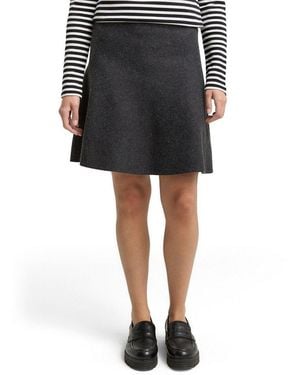 Tom Tailor Minirock Aus Strick - Schwarz