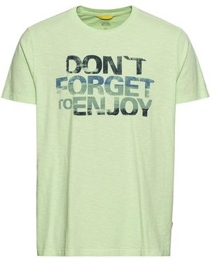 Camel Active T-Shirt mit Print - Grün