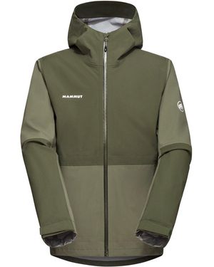 Mammut Funktionsjacke Linard Guide HS Hooded Jacket Men -dark marsh - Grün