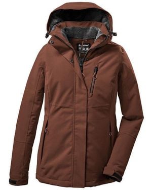 Killtec Outdoorjacke Kow 140 Wmn Jckt Wasserdichte Damenjacke, Atmungsaktiv, Abnehmbare Kapuze - Braun