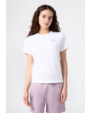 Champion T-Shirt Graphic Crewneck T-Shirt Mit Rundhalsausschnitt, Kurzarm, Aus Baumwolle - Weiß