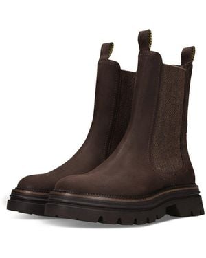 Salamander Lebus Chelseaboots Schlupfboots, Stiefelette Mit Stretcheinsätze Und Anziehlaschen - Schwarz
