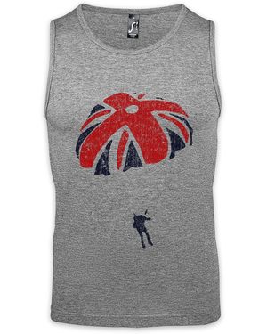 Urban Backwoods Tanktop Parajack Ärmelloses T-Shirt James MI6 The Spy Zeichen Bond Who Loved Me Beißer Spion England - Grau