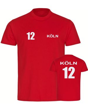 multifanshop T-Shirt Köln - Rot