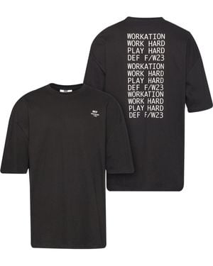 DEF T-Shirt Busy Tshirt (1-tlg) - Schwarz