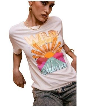 Freeman T.porter Kurzarmshirt Suria Suncatcher T-Shirt Damen - Weiß