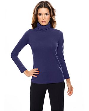heine T- Rollkragen-Shirt - Lila
