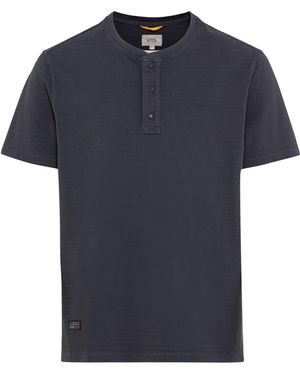 Camel Active Kurzarmshirt T-Shirt - Blau