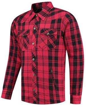 Rusty Stitches Motorradjacke Neil V2 Motorrad Hemd - Rot