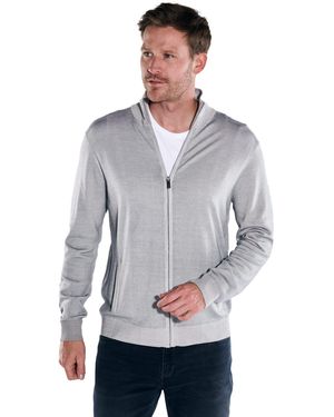 ENGBERS GERMANY Cardigan aus edler Merinowolle - Blau