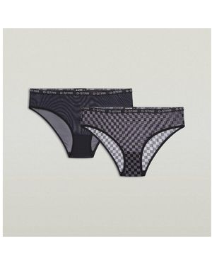 G-Star Brasilslip Cherry, Mesh Brazilian Brief (Packung, 2-St) Aus Leichtem Stretchgewebe - Schwarz