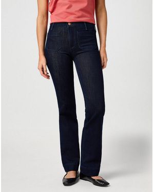 Wrangler Bootcut-Jeans Flare Im Retro-Design Mit Ausgestelltem Bein - Blau