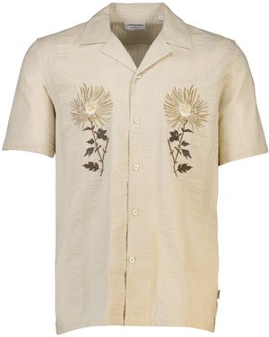Lindbergh Flanellhemd Freizeithemd - Natur