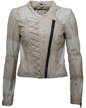 Maze Lederjacke Manhattan - Grau