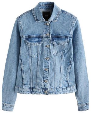 Next Jeansjacke Figurbetonte Jeansjacke (1-St) - Blau