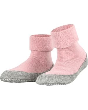 FALKE Haussocken Cosyshoe mit Merinowolle & rutschhemmender Sohle - Pink