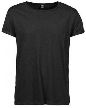 Tee Jays Jays Rundhalsshirt Roll-Up Tee / 100 % ringgesponnene gekämmte Baumwolle - Schwarz