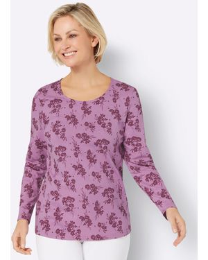Sieh an! T- Rundhals-Shirt - Lila