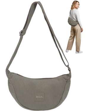 Bench Handtasche Crossbag Moon Bag Schultertasche Slingbag Medium - Grau