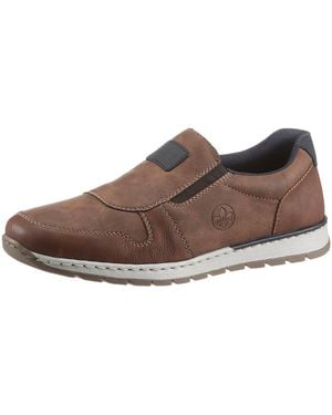 Rieker Slipper Mit Seitlicher Logoprägung - Schwarz