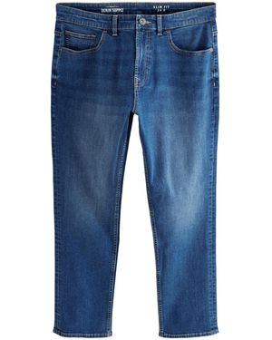 Next Klassische Slim Fit Stretch-Jeans (1-tlg) - Blau