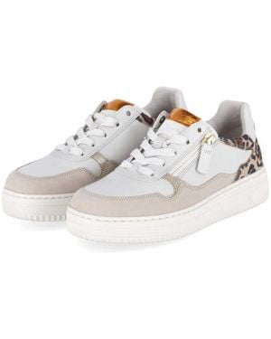 Gabor Sneaker Low 86.408.61 Damen Leder & Textil Schnürschuh - Schwarz