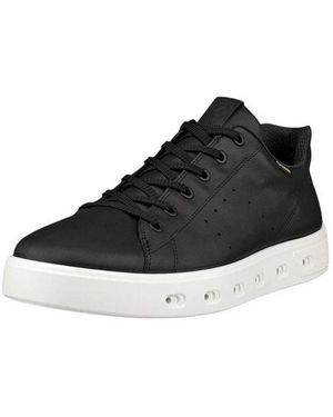 Ecco Street 720 Lea Gtx (Vollnarbenleder, Wasserdicht) Herren Sneaker - Schwarz