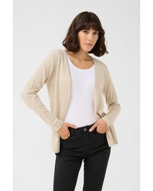 Kaffe Cardigan Strickjacke Kafenia - Weiß