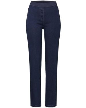 Relaxed by TONI 5-Pocket-Hose My Darling Zip - Blau