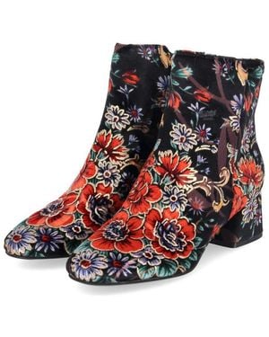 La Strada Ankle Boots 2303228 4601 Damen Textil Multicolored Schlupfstiefel - Schwarz