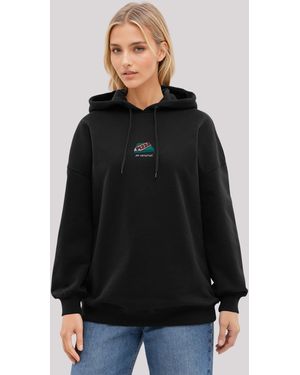 F4NT4STIC Kapuzenpullover Pizza Is My Valentine bestickt, Premium Qualität - Blau