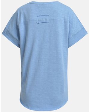 Smith & Soul Sweater mit offenen Kanten - Blau
