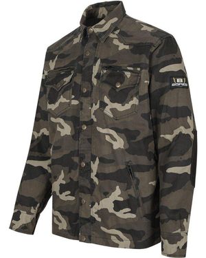 Bores Motorradjacke Militaryjack Motorradhemd - Grau