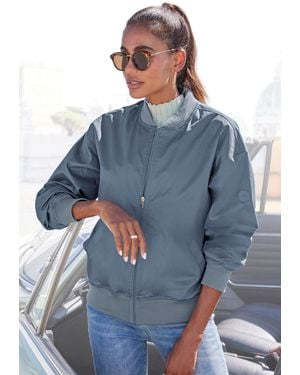 French Connection Blouson mit College-Kragen - Blau