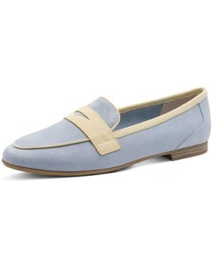 Marco Tozzi Slipper, Blockabsatz, Schlupfschuh, Businessschuh - Blau