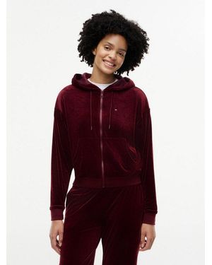 Tommy Hilfiger Kapuzensweatjacke Rwb Tipping Track - Rot