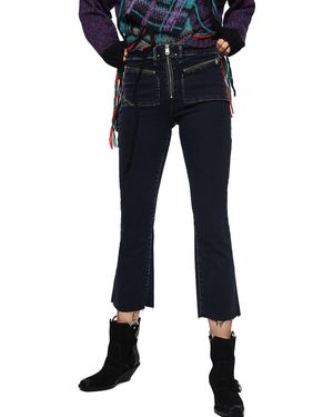 DIESEL D-Earlie 069GL 7/8 Jeans Bootcut - Blau