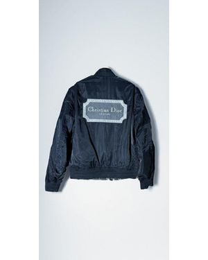 Dior Bomberjacke Couture Bomber Jacket Dunkelblau