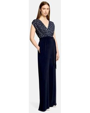 Vera Mont Overall Damen Mit Bundfalten (1-Tlg) - Blau