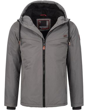 Alessandro Salvarini Outdoorjacke AS-321 innen mit Teddyfell ausgestattet - Grau