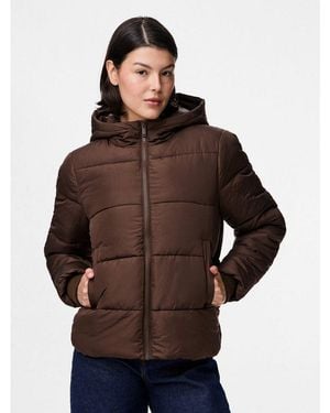 Pieces Steppjacke Pcbee New Short Puffer Jacket Noos Bc Kunstfaser - Braun