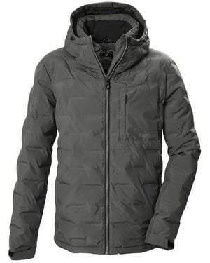 Killtec Steppjacke Kow 5 Mn Qltd Jckt Winddichte, Wasserabweisende Herren Steppjacke Mit Teflon Ecoelite - Grau