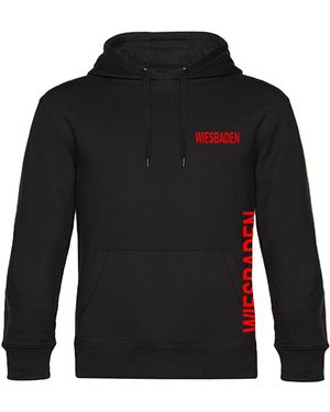 multifanshop Kapuzensweatshirt Wiesbaden - Schwarz