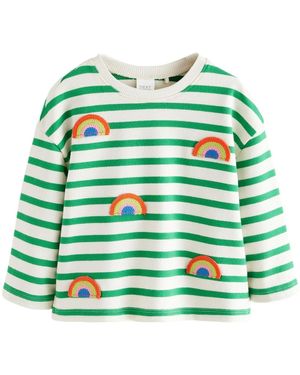 Next Langarmshirt Langärmeliges T-Shirt (1-tlg) - Grün