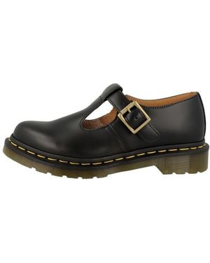 Dr. Martens Polley T-Bar Damen Schnürschuh Sneaker, Turnschuhe, Sportschuhe, Freizeitschuhe, Schnürschuhe - Schwarz